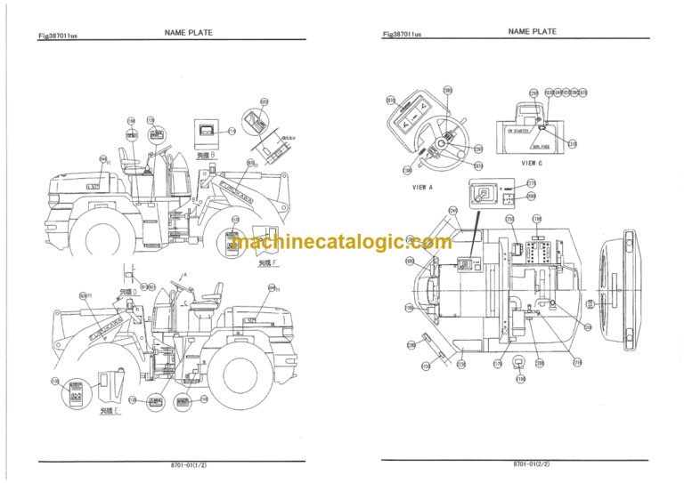 Furukawa FL305-1 ROPS CANOPY KIT Parts Catalog