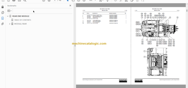 Sandvik DS510-C Rock Bolting Drill Rig Service and Parts Manual (SN 113B26029-1)