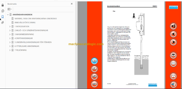 Sandvik DS511c Drill Rig Operator's and Maintenance Manual (116B47193-1 Swedish)