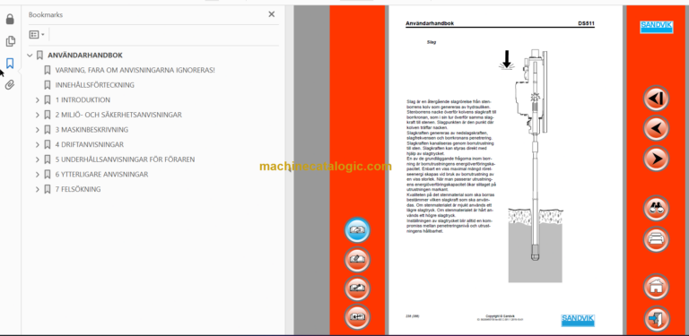 Sandvik DS511c Drill Rig Operator's and Maintenance Manual (116B47193-1 Swedish)