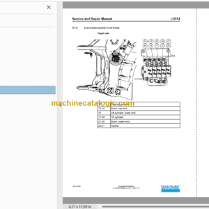 Sandvik LH514 Mining Loader Service and Parts Manual (L514D744)