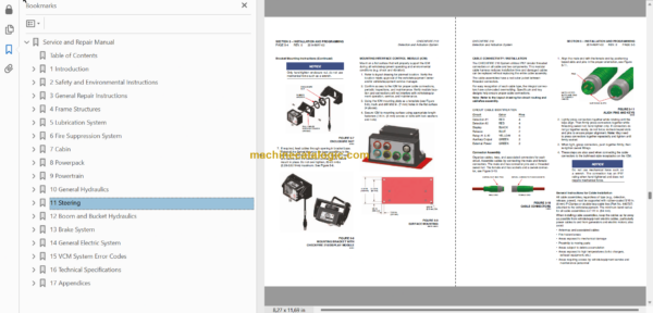 Sandvik LH517i Mining Loader Service and Parts Manual (L017D852)