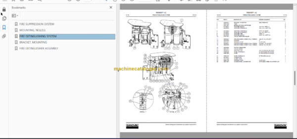 Sandvik LH514 Mining Loader Service and Parts Manual (L514D744)