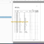 Hitachi EX55UR-3 Excavator Parts Catalog & Equipment Components Parts Catalog