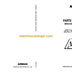 Hitachi AX20UR-5 Mini Excavator Parts Catalog