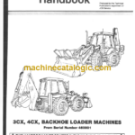 JCB 3CX 4CX Backhoe Loader Operator Handbook