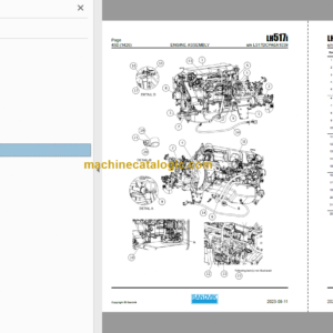 Sandvik LH517i Mining Loader Service and Parts Manual (L517DCPA0A1039)