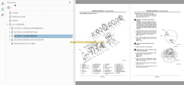 Hitachi CX2000 Crawler Crane Technical and Workshop Manual