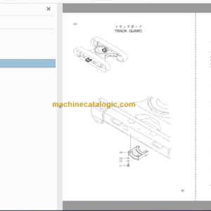 Hitachi JD230LC Excavator Parts Catalog & Equipment Components Parts Catalog