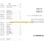 Furukawa FL230-1 FL230-1S Parts Catalog