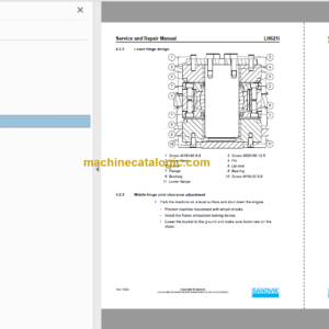 Sandvik LH621i Mining Loader Service and Parts Manual (L621DKNA0A0706)