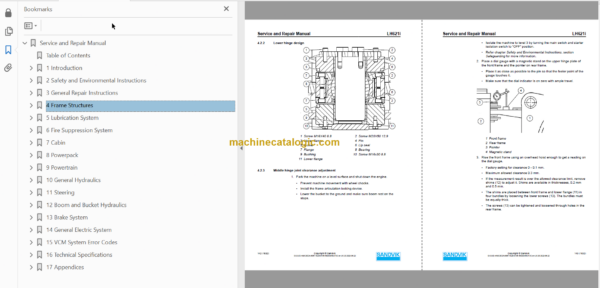 Sandvik LH621i Mining Loader Service and Parts Manual (L621DKNA0A0706)