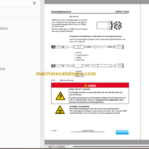 Sandvik DS512i Rock Bolter Operator’s and Maintenance Manual (SN 120B52514-1 Swedish)