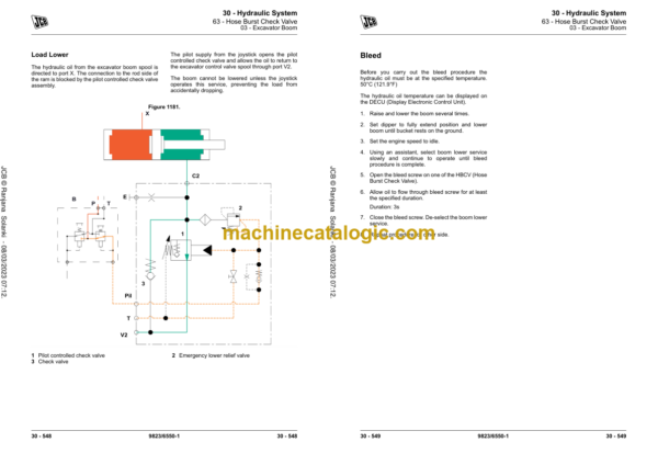 JCB JS145W JS160W JS175W JS20MH Wheeled Excavator Service Manual 2022