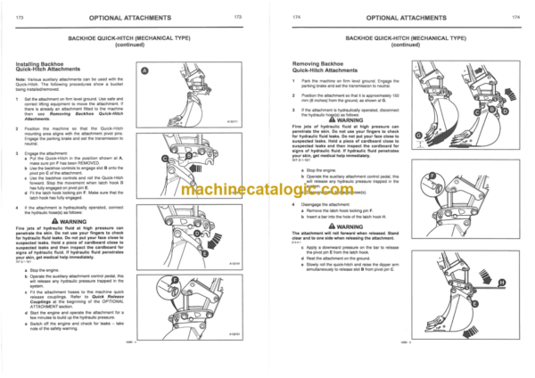 JCB 3CX 4CX Backhoe Loader Operator Handbook