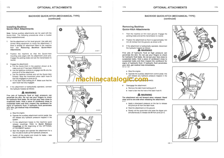 JCB 3CX 4CX Backhoe Loader Operator Handbook