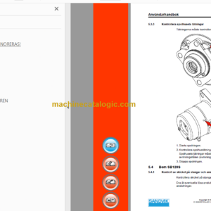 Sandvik DS511-C Drill Rig Operator’s and Maintenance Manual (117B45215-1 Swedish)