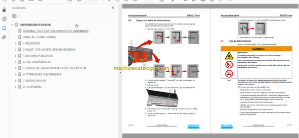 Sandvik DS512i Rock Bolter Operator's and Maintenance Manual (SN 120B52514-1 Swedish)