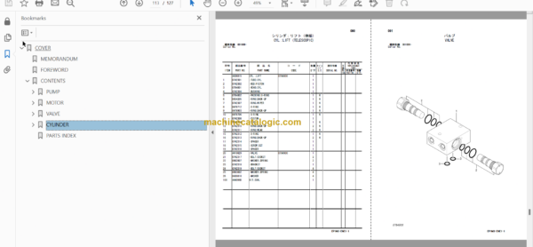 Hitachi HX99B-2 Parts Catalog & Equipment Components Parts Catalog