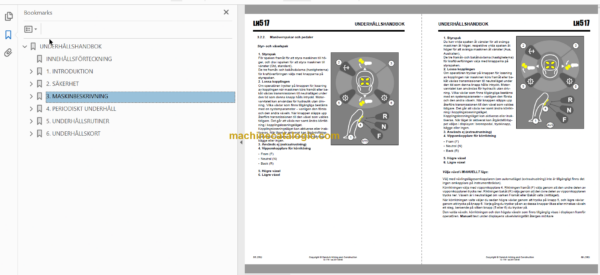 Sandvik LH517 Mining Loader Operator's and Maintenance Manual (L117D296 Swedish)