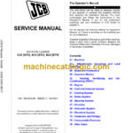 JCB 3CX [STV] 4CX [STV] 5CX [STV] Backhoe Loader Service Manual 2021