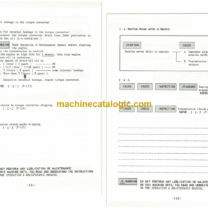 Furukawa FL230 Wheel Loader Service Manual