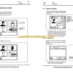 Timberjack 1710 Forwarder Service Manual (SN 17100090 and UP)