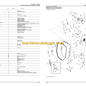 John Deere 332E Skid Steer Loader Parts Catalog (PC11187)