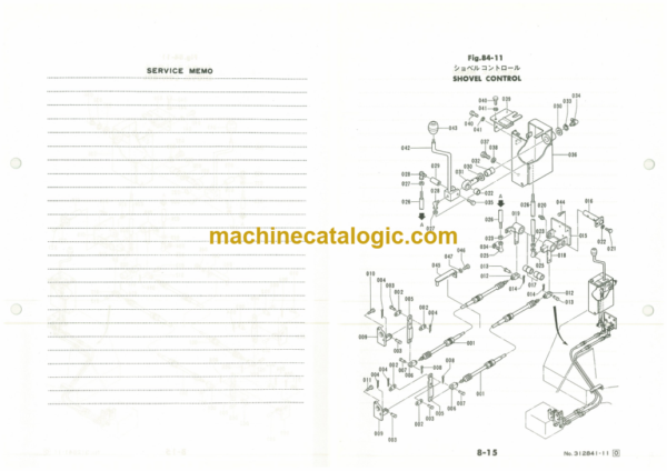 Furukawa FL120A Wheel Loader Parts Catalog