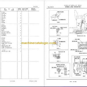 Furukawa FL345 Parts Catalog & Equipment Components Parts Catalog