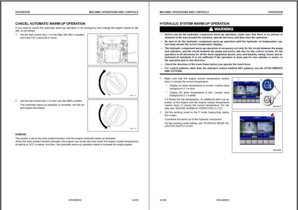 PC88MR-11E0 Hydraulic Excavator Operator's manual, maintenance manual Index