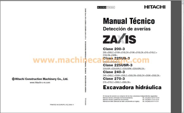 Hitachi Manual del operador