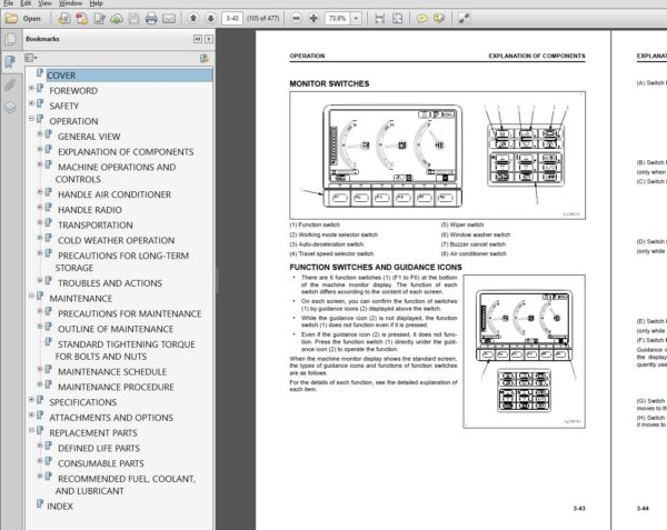 PC210-10 M0 and PC210LC-10M0 Hydraulic Excavator Operation and Maintenance Manual PDF