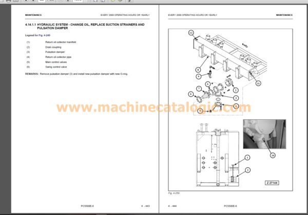 PC5500E-6 Operator’s and maintenance Manual PDF Index