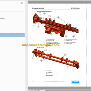 Sandvik DS512i Rock Bolter Operator’s and Maintenance Manual (SN 121B59416-1 Swedish)