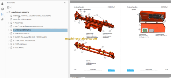 Sandvik DS512i Rock Bolter Operator's and Maintenance Manual (SN 121B59416-1 Swedish)