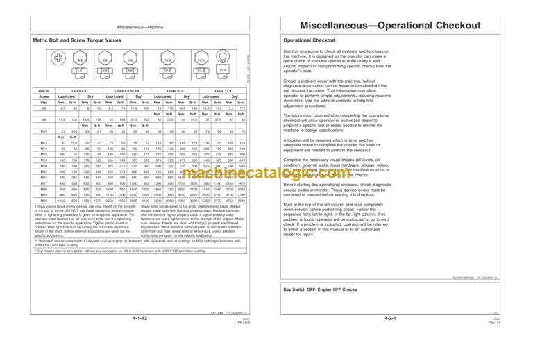 John Deere 313 and 315 Skid Steer Operators Manual (OMT235575)