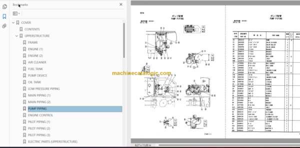 Hitachi HX140B-2 Parts Catalog & Equipment Components Parts Catalog