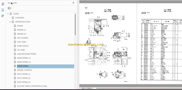 Hitachi HX140B-2 Parts Catalog & Equipment Components Parts Catalog
