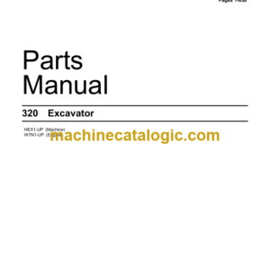 CAT 320 Excavator Parts Manual