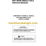 Timberjack CTM281 NAF RIGID SINGLE AXLE SERVICE MANUAL