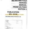 Hitachi R60, R65 402, 404, 406, 412 LD Service Manual