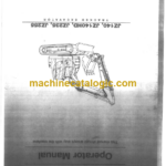 JCB JZ140 JZ140HD JZ235 JZ255 Tracked Excavator Operator Manual