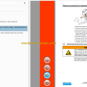 Sandvik DS511C Drill Rig Service and Parts Manual (115B42360-1)