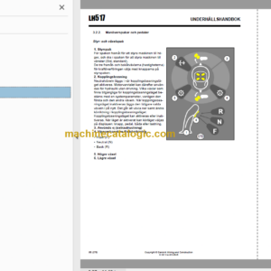 Sandvik LH517 Mining Loader Operator’s and Maintenance Manual (L217D330 Swedish)