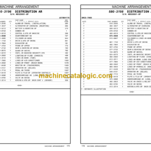 CAT 320 Excavator Parts Manual