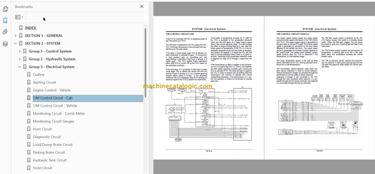Hitachi EH750-3 Rigid Dump Truck Technical and Assembly Procedure and Workshop Manual