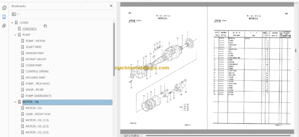 Hitachi HX140B-2 Parts Catalog & Equipment Components Parts Catalog