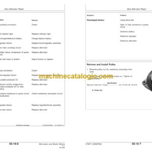 John Deere Alternators and Starter Motors Technical Manual (CTM77)