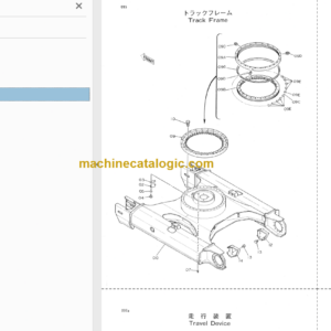 Hitachi JD290D Hydraulic Excavator Parts Catalog & Equipment Components Parts Catalog